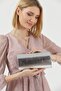 Silver Glitter Evening Dress Bag Portfolio Clutch Bag - 2