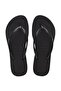 Women's Black Slippers - 2