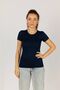 Women's Short Sleeve Round Crew neck Lycra Stretchy Bodysuit