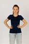 Women's Short Sleeve Round Crew neck Lycra Stretchy Bodysuit - 3