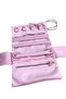 Jewelry, Travel and Jewelry Roll & Organizer and Bag / Bright Pink (with Zipper and Drawstring)