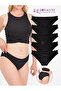Women's Bikini Panties Cotton 5-Pack Black