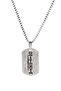 Death Note Anime Fan Necklace - Antique Silver Cube with Chain - 2