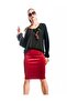 Women's Black Long Sleeve Tasseled Ethnic Blouse