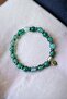 Green Agate Bracelet, Genuine Real Agate Natural Stone Bracelet, Chakra Stone, Evil Eye Protector Stone - 5