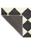 Black Cream Baklava Geometric Woven Base Washable Carpet Miravip9096 - 5