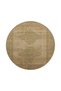 Brown Star Floral Traditional Woven Base Washable Carpet Miravip9079 - 4
