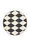 Black Cream Baklava Geometric Woven Base Washable Carpet Miravip9096 - 4