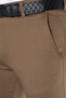 Italian Cut Brown Slim Fit Cotton Trousers - 4