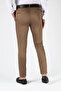 Italian Cut Brown Slim Fit Cotton Trousers - 3