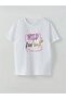 Wild Free Written Butterfly Printed Girls' T-Shirt