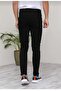 Slim Fit Stretch Fabric Plain Black Jeans - 3