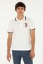 US POLO ASSN.Woven Polo Neck T-Shirt