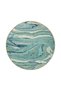 Green Wavy Creative Patterned Woven Base Washable Carpet Miravip9075 - 4