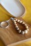 Wood Jasper Stone - Tree Model Keychain Rosary, Natural Stone and Steel Material - 2