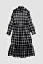 Shirt Collar Check Flannel Midi Long Sleeve Dress Y9361Az22Au - 8