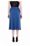 IndigoMidiLength A-line Kilos Skirt - 4