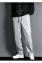 Unisex Gray Baggy Cut Flat Leg Sweatpants - 2