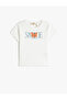 T-Shirt Shiny Short Sleeve Crew Neck Ribbed