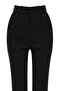 Siyah Wide Leg/Geniş Paça Pileli Dokuma Kumaş Pantolon TWOSS21PL0155 - 9