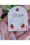 Ladybug Cherry Bee Children's Earrings - Hanging - 4