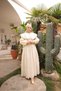 Nizzel Baby Collar Crochet Workmanship Laced Embroidery Lace Scallop Long Women's Hijab Dress - 3