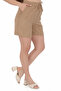 High Waist Linen Look Comfortable Cotton Shorts - Thin Summer Slouchy - 4