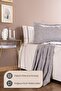Mia Double Bed Cover Set Gray Daily Multi-Purpose Pique Cover Set - Stylish Box and Package - 4