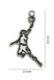 Nba Kobe Bryant Dunk Necklace - Antique Silver Classic with Chain - 3