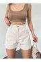 Women's High Waist Mom Shorts Denim Fabric - 2