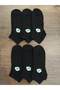 Unisex Children's Bamboo Short Booties Summer Socks 6 Pairs Black