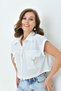 Women's Shirt - Double Pockets with Accessories - Double Sleeves - Aerobin Fabric - Crop Shirt - 3