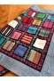 Bordered Square Patched and Embroidered Runner - 3
