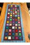 Bordered Square Patched and Embroidered Runner - 2