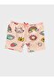 Girls' Cotton Pink Tank Top and Boxer Tank top with Strawberry Heart and Cat Patterned - 4