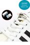 White Magnetic Elastic Shoes with Lace Clips White Children's Sports Shoes Smart Laces