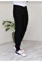 Slim Fit Stretch Fabric Plain Black Jeans - 4