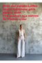 Asur Boutique Women's Vest Thin Linen Fabric Striped Set - 3