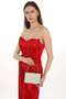 Pearlescent Color Pearl Stone Eye-Catching Evening Dress Women's Bag for Handheld Use and Long Strap Use - 4