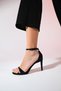 Bern Black Striped Women's Platform Heeled Evening Dress Shoes - 4