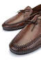 Men's Genuine Leather Tan Loafer Shoes - 4