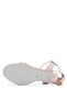 Women's Vegan Pink Heeled Sandals - 4
