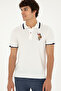 US POLO ASSN.Woven Polo Neck T-Shirt - 4