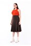 Brown Midi A-Line Flared Skirt - 3