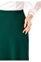 Maxi Size Green A-Line Classic Skirt with Zipper and Lining - 5