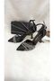 Women's Black Satin Stone and Transparent Detailed Evening Shoes Portfolio - 4
