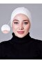 كريم (إكرو - أوف وايت) غطاء رأس من القطن الممشط غير قابل للانزلاق
