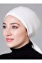 كريم (إكرو - أوف وايت) غطاء رأس من القطن الممشط غير قابل للانزلاق - 4