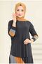 Wonderful Sandy Stripe Detailed Hijab Skirt Set - 4