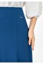 A-Line Indigo Midi Skirt - 5